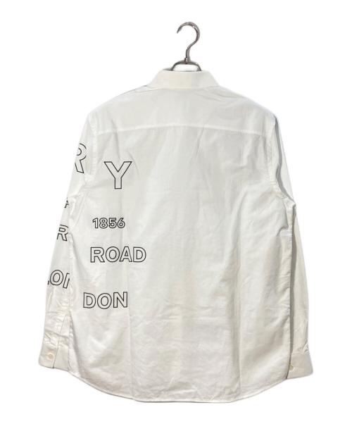 BURBERRY（バーバリー）BURBERRY (バーバリー) ロゴ ホースフェリー 長袖シャツ ホワイト サイズ:Mの古着・服飾アイテム