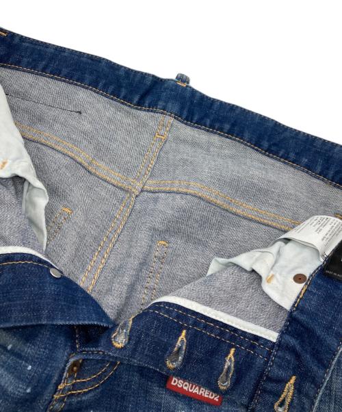 DSQUARED2（ディースクエアード）DSQUARED2 (ディースクエアード) ダメージデニムパンツ ブルー サイズ:46の古着・服飾アイテム