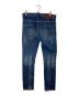 DSQUARED2 (ディースクエアード) ダメージデニムパンツ ブルー サイズ:46：10000円