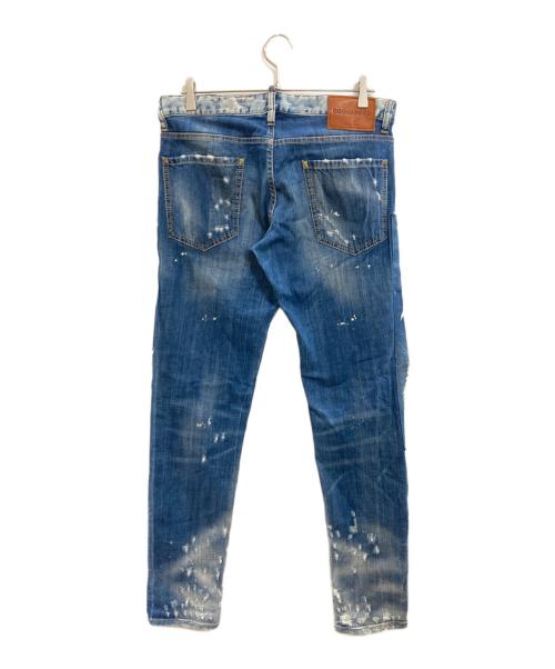 DSQUARED2（ディースクエアード）DSQUARED2 (ディースクエアード) ダメージデニムパンツ/ディースクエアード/S71LB0269 ブルー サイズ:Lの古着・服飾アイテム