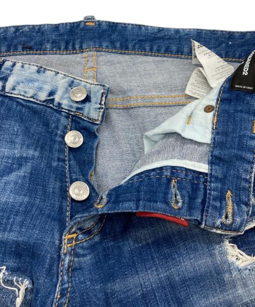 DSQUARED2（ディースクエアード）DSQUARED2 (ディースクエアード) ダメージデニムパンツ/ディースクエアード/S71LB0269 ブルー サイズ:Lの古着・服飾アイテム