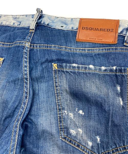 DSQUARED2（ディースクエアード）DSQUARED2 (ディースクエアード) ダメージデニムパンツ/ディースクエアード/S71LB0269 ブルー サイズ:Lの古着・服飾アイテム