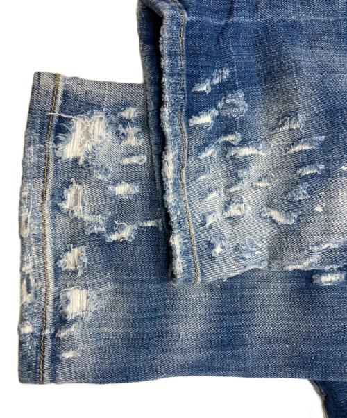 DSQUARED2（ディースクエアード）DSQUARED2 (ディースクエアード) ダメージデニムパンツ/ディースクエアード/S71LB0269 ブルー サイズ:Lの古着・服飾アイテム