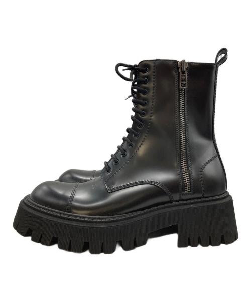 BALENCIAGA（バレンシアガ）BALENCIAGA (バレンシアガ) TRACTOR SMOOTH/レースアップブーツ/バレンシアガ/615679 ブラック サイズ:41の古着・服飾アイテム