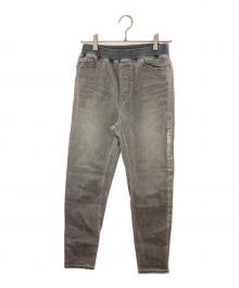 K.T KIYOKO TAKASE（ケーティー キヨコタカセ）の古着「コットンストレッチデニム ウエストリブパンツ」｜グレー