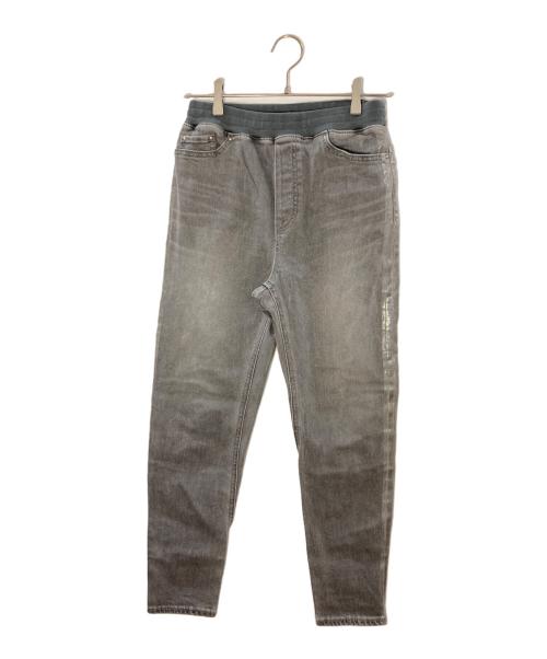 K.T KIYOKO TAKASE（ケーティー キヨコタカセ）K.T KIYOKO TAKASE (ケーティー キヨコタカセ) コットンストレッチデニム ウエストリブパンツ グレー サイズ:7の古着・服飾アイテム