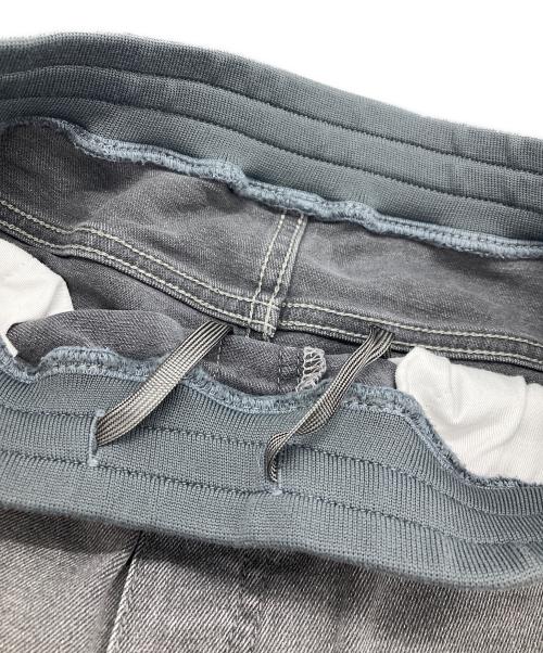 K.T KIYOKO TAKASE（ケーティー キヨコタカセ）K.T KIYOKO TAKASE (ケーティー キヨコタカセ) コットンストレッチデニム ウエストリブパンツ グレー サイズ:7の古着・服飾アイテム