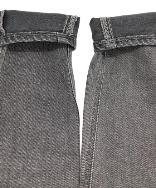 K.T KIYOKO TAKASE（ケーティー キヨコタカセ）K.T KIYOKO TAKASE (ケーティー キヨコタカセ) コットンストレッチデニム ウエストリブパンツ グレー サイズ:7の古着・服飾アイテム