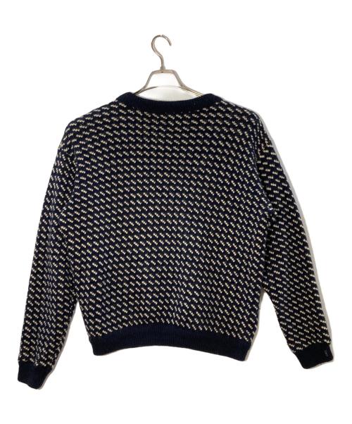 L.L.Bean（エルエルビーン）L.L.Bean (エルエルビーン) バーズアイクルーネックニット ネイビー サイズ:XLの古着・服飾アイテム