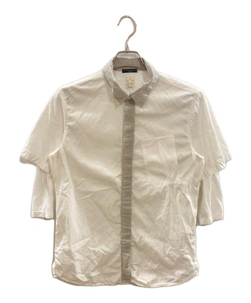 STONE ISLAND（ストーンアイランド）STONE ISLAND (ストーンアイランド) レイヤードシャツ/ストーンアイランド ホワイト サイズ:Mの古着・服飾アイテム