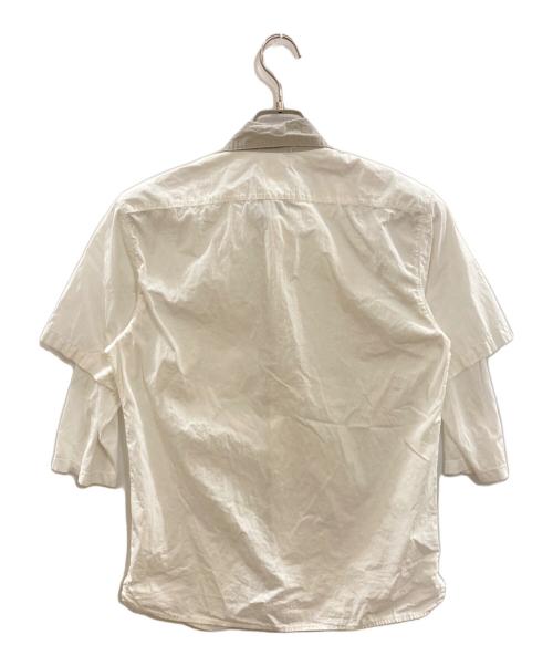 STONE ISLAND（ストーンアイランド）STONE ISLAND (ストーンアイランド) レイヤードシャツ/ストーンアイランド ホワイト サイズ:Mの古着・服飾アイテム