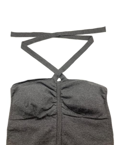 UNFIL（アンフィル）UNFIL (アンフィル) stretch organic cotton tube top/アンフィル/WVSP-UW121 グレー サイズ:Sの古着・服飾アイテム