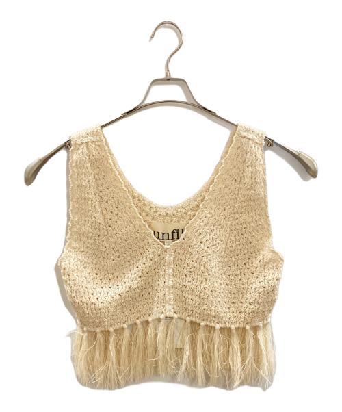 UNFIL（アンフィル）UNFIL (アンフィル) メッシュタンクトップ/アンフィル/UN240800319 アイボリー サイズ:Sの古着・服飾アイテム