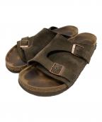 BIRKENSTOCKビルケンシュトック）の古着「チューリッヒレザーサンダル/ビルケンシュトック」｜ブラウン
