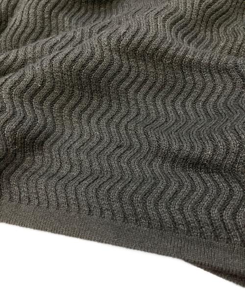 EMPORIO ARMANI（エンポリオ アルマーニ）EMPORIO ARMANI (エンポリオアルマーニ) ワッフルニット/エンポリオアルマーニ/M1M33M M133M ブラック サイズ:52の古着・服飾アイテム