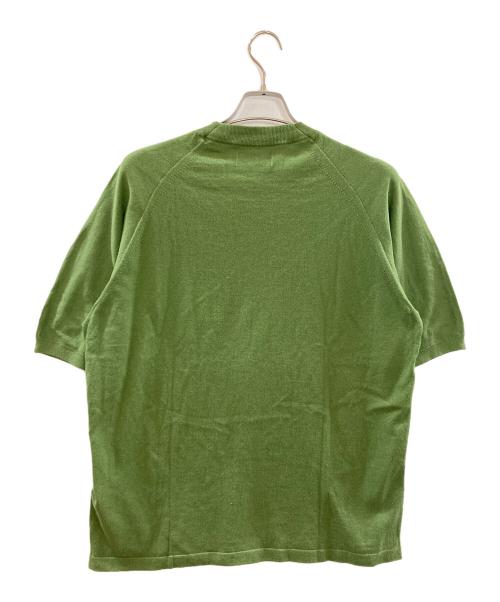 STONE ISLAND（ストーンアイランド）STONE ISLAND (ストーンアイランド) 半袖ニット/ストーンアイランド/7615556EA グリーン サイズ:Lの古着・服飾アイテム