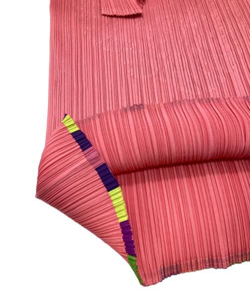 PLEATS PLEASE（プリーツプリーズ）PLEATS PLEASE (プリーツプリーズ) プリーツブラウス/プリーツプリーズ/PP91-JK573/モンステラ ピンク サイズ:Ｌの古着・服飾アイテム