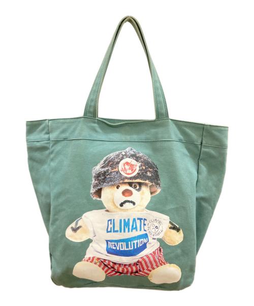 Vivienne Westwood（ヴィヴィアンウエストウッド）Vivienne Westwood (ヴィヴィアンウエストウッド) クライメイトレボリューションベア/トートバッグ/ヴィヴィアンウエストウッド グリーンの古着・服飾アイテム