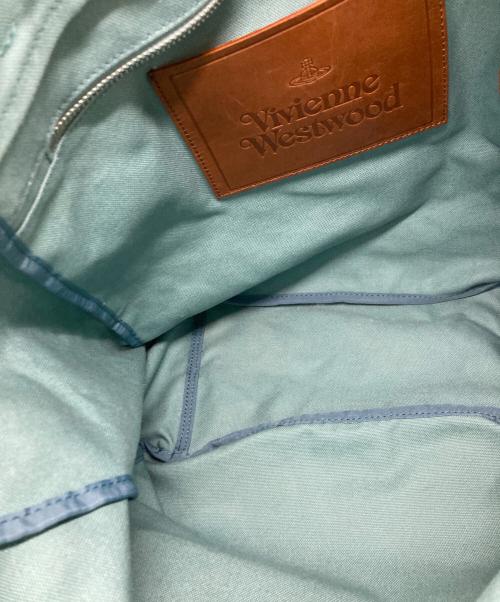 Vivienne Westwood（ヴィヴィアンウエストウッド）Vivienne Westwood (ヴィヴィアンウエストウッド) クライメイトレボリューションベア/トートバッグ/ヴィヴィアンウエストウッド グリーンの古着・服飾アイテム