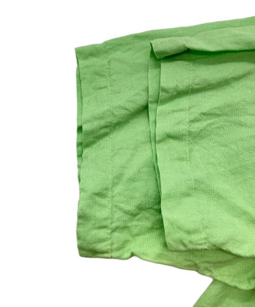 RALPH LAUREN（ラルフローレン）RALPH LAUREN (ラルフローレン) ボタンダウン半袖リネンシャツ/ラルフローレン グリーン サイズ:Lの古着・服飾アイテム