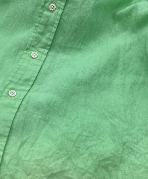 RALPH LAUREN（ラルフローレン）RALPH LAUREN (ラルフローレン) ボタンダウン半袖リネンシャツ/ラルフローレン グリーン サイズ:Lの古着・服飾アイテム