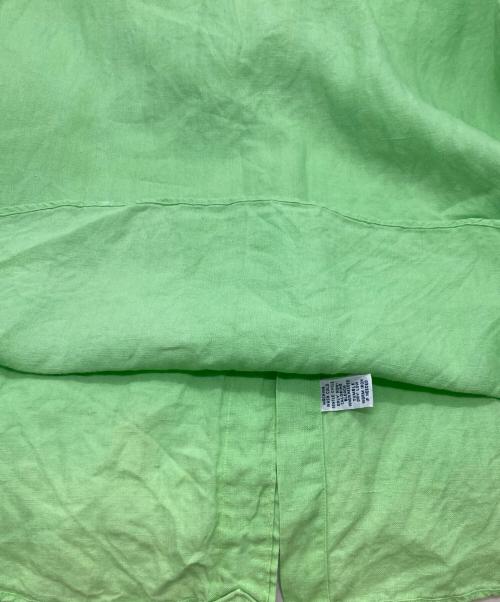 RALPH LAUREN（ラルフローレン）RALPH LAUREN (ラルフローレン) ボタンダウン半袖リネンシャツ/ラルフローレン グリーン サイズ:Lの古着・服飾アイテム