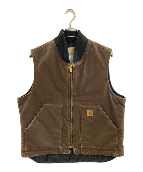 CarHartt（カーハート）CarHartt (カーハート) ダックベスト/カーハート/V02 DKB ブラウン サイズ:Ｌの古着・服飾アイテム
