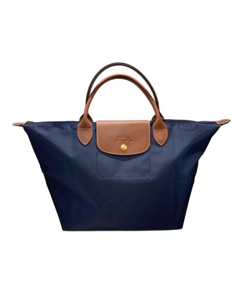 LONGCHAMP（ロンシャン）LONGCHAMP (ロンシャン) プリアージュ オリジナル M トップハンドルバッグ ネイビーの古着・服飾アイテム
