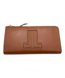 LANVIN en Bleu（ランバンオンブルー）の古着「ヴィジュLファスナー長財布/ランバンオンブルー/484110」｜ブラウン