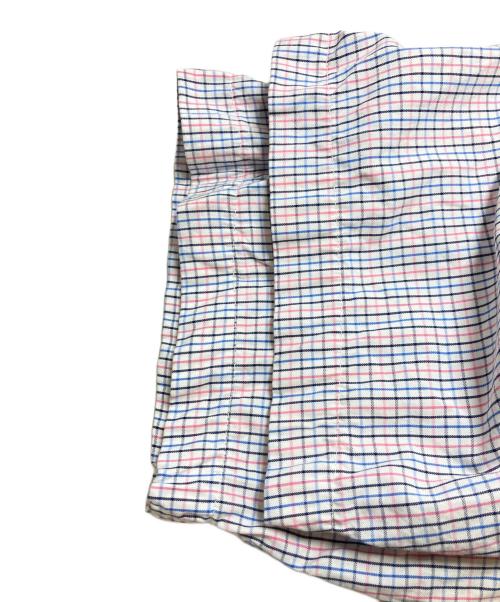 RALPH LAUREN（ラルフローレン）RALPH LAUREN (ラルフローレン) チェックBD半袖シャツ/ラルフローレン/YARMOUTH/香港製 ホワイト×ブルー サイズ:17 36/37の古着・服飾アイテム