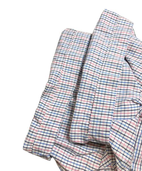 RALPH LAUREN（ラルフローレン）RALPH LAUREN (ラルフローレン) チェックBD半袖シャツ/ラルフローレン/YARMOUTH/香港製 ホワイト×ブルー サイズ:17 36/37の古着・服飾アイテム