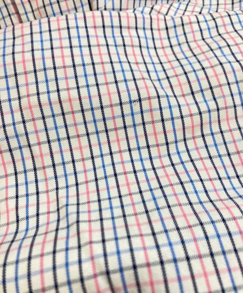 RALPH LAUREN（ラルフローレン）RALPH LAUREN (ラルフローレン) チェックBD半袖シャツ/ラルフローレン/YARMOUTH/香港製 ホワイト×ブルー サイズ:17 36/37の古着・服飾アイテム