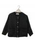 SHIPS any（シップスエニィ）の古着「ノーカラーツイードジャケット」｜ネイビー