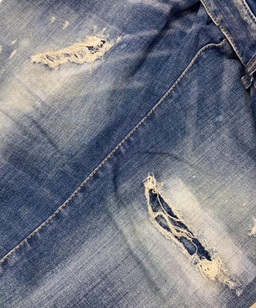 DSQUARED2（ディースクエアード）DSQUARED2 (ディースクエアード) ダメージ加工デニムパンツ/S71LB0720 S30664/ディースクエアード インディゴ サイズ:50の古着・服飾アイテム