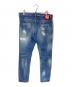 DSQUARED2 (ディースクエアード) ダメージ加工デニムパンツ/S71LB0720 S30664/ディースクエアード インディゴ サイズ:50：10000円