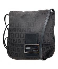 FENDI（フェンディ）の古着「ズッキーノショルダーバッグ/フェンディ/2362 8BT075 JQ5 049」｜ブラック