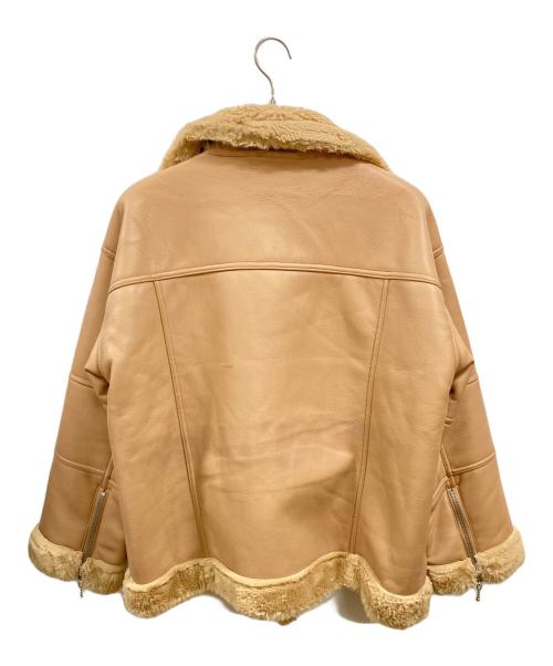 jouetie（ジュエティ）jouetie (ジュエティ) シングルライダースジャケット　082050000401-01　ジュエティ　 ベージュ サイズ:Ｍの古着・服飾アイテム