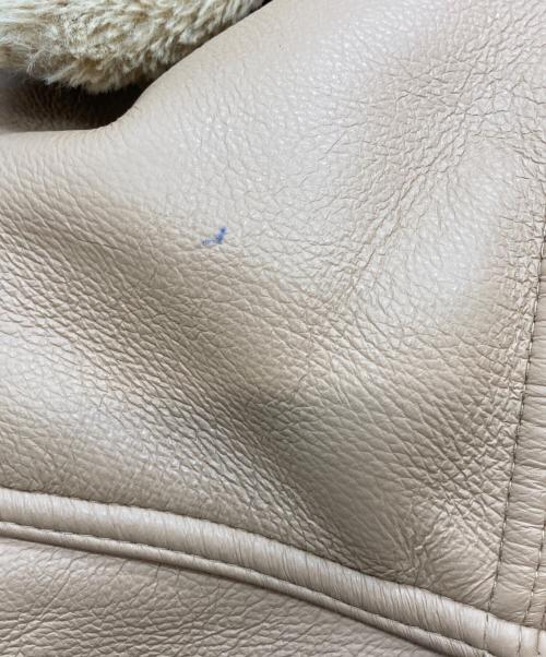 jouetie（ジュエティ）jouetie (ジュエティ) シングルライダースジャケット　082050000401-01　ジュエティ　 ベージュ サイズ:Ｍの古着・服飾アイテム