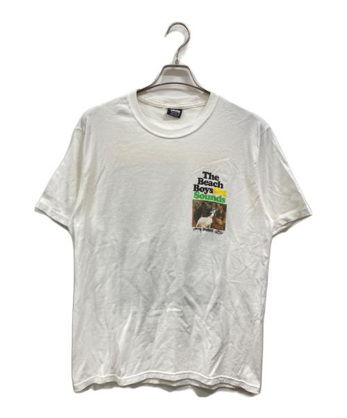 stussy（ステューシー）stussy (ステューシー) プリントTシャツ/ステューシー/The Beach Boys ホワイト サイズ:Mの古着・服飾アイテム