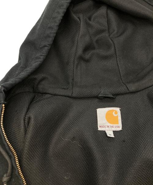 CarHartt（カーハート）CarHartt (カーハート) アクティブパーカー/フーデッドジャケット/カーハート/J131 BLK/made in USA  ブラック サイズ:Ｍの古着・服飾アイテム