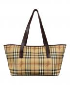 BURBERRY LONDONバーバリーロンドン）の古着「ノバチェックトートバッグ/バーバリーロンドン」｜ベージュ