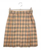 BURBERRY GOLFバーバリーゴルフ）の古着「ノバチェックミニスカート/バーバリーゴルフ/BGS57-704-50」｜ベージュ