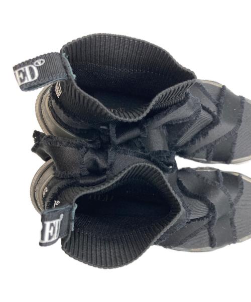 RED VALENTINO（レッドヴァレンティノ）RED VALENTINO (レッドヴァレンティノ) ハイカット グラムラン リボンスニーカー/レッドヴァレンティノ/UQ2S0B89 ブラック サイズ:36の古着・服飾アイテム