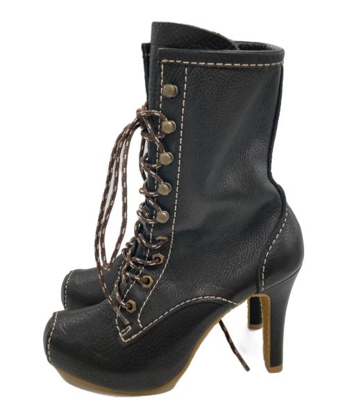 Vivienne Westwood RED LABEL（ヴィヴィアンウエストウッドレッドレーベル）Vivienne Westwood RED LABEL (ヴィヴィアンウエストウッドレッドレーベル) レースアップブーツ/ヴィヴィアンウエストウッドレッドレーベル/952002 ブラック サイズ:38の古着・服飾アイテム