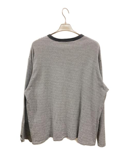 NONSAPIENS（ノンサピエンス）nonsapiens (ノンサピエンス) Narrow Border L/S Tee　ノンサピエンス ブラック サイズ:Ｍの古着・服飾アイテム