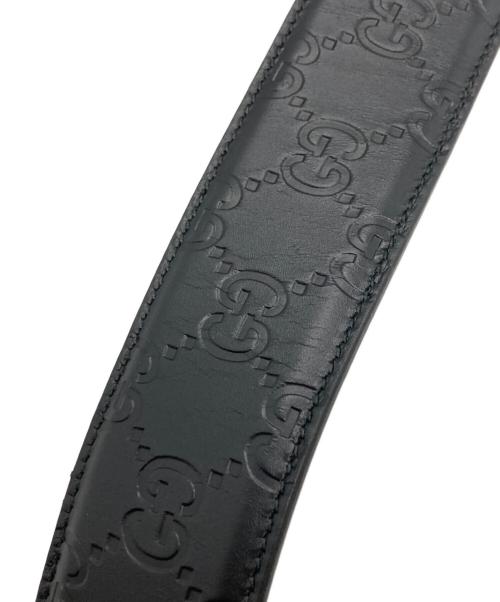 GUCCI（グッチ）GUCCI (グッチ) インターロッキングG バックル付き ベルト/グッチ/411924/525040 ブラックの古着・服飾アイテム