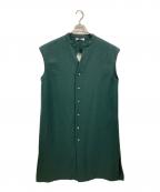 YARRA NEUヤラニュー）の古着「ウール混ロングベストワンピース/ヤラニュー/5444-415」｜グリーン