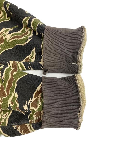 NITRAID（ナイトレイド）NITRAID (ナイトレイド) タイガーカモジップパーカー オリーブ サイズ:Lの古着・服飾アイテム