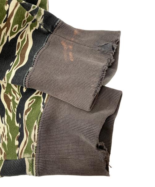 NITRAID（ナイトレイド）NITRAID (ナイトレイド) タイガーカモジップパーカー オリーブ サイズ:Lの古着・服飾アイテム