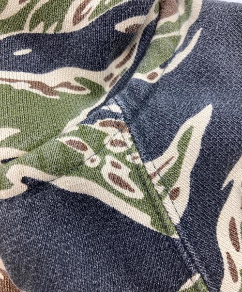 NITRAID（ナイトレイド）NITRAID (ナイトレイド) タイガーカモジップパーカー オリーブ サイズ:Lの古着・服飾アイテム